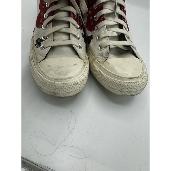 Converse High Top Queen Of hearts Size Mens 8 Womens 10 Good Condition SB18